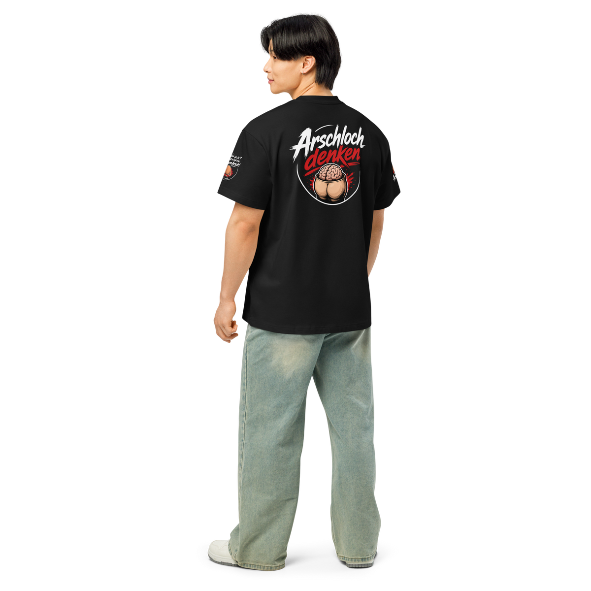 Boxy-T-Shirt für Herren mit lockerem Schnitt und robustem Stoff
