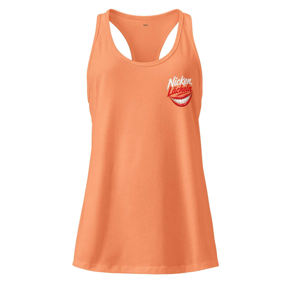 Elegantes atmungsaktives Racerback-Tanktop für Damen mit nahtlosem Look