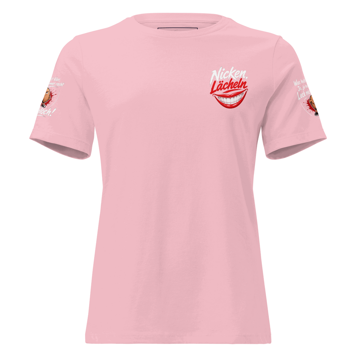 Locker geschnittenes Damen-T-Shirt aus weicher Baumwolle für lässige Outfits