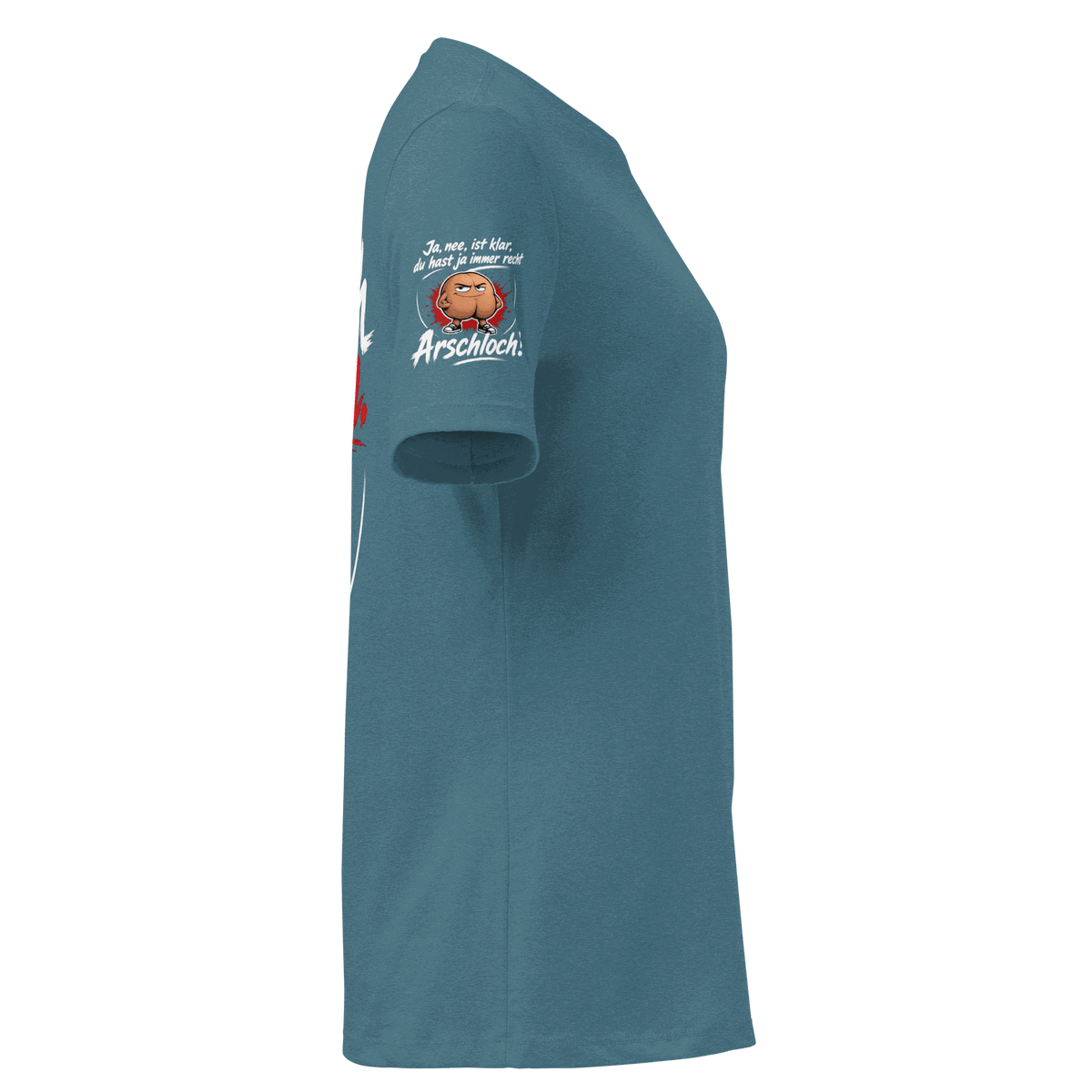 Locker es Damen-T-Shirt aus weichem Baumwollstoff mit lässigem Schnitt