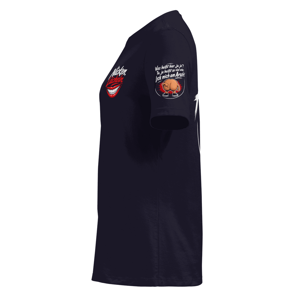 Locker sitzendes Damen-T-Shirt aus weicher Baumwolle in entspannter Passform