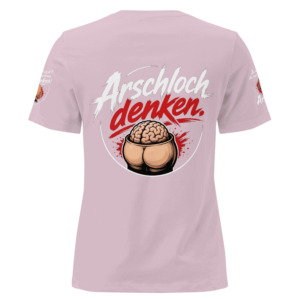 Lockeres Damen-T-Shirt aus weichem Baumwollstoff mit entspanntem Schnitt