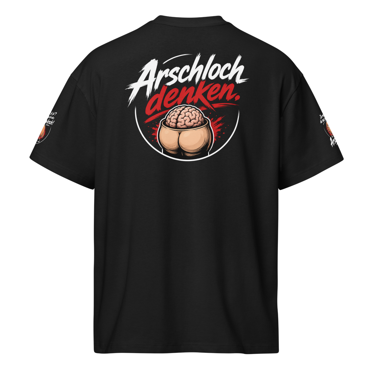 Boxy-T-Shirt Herren mit lockerem Schnitt und verstärktem Halsausschnitt in Streetwear-Style
