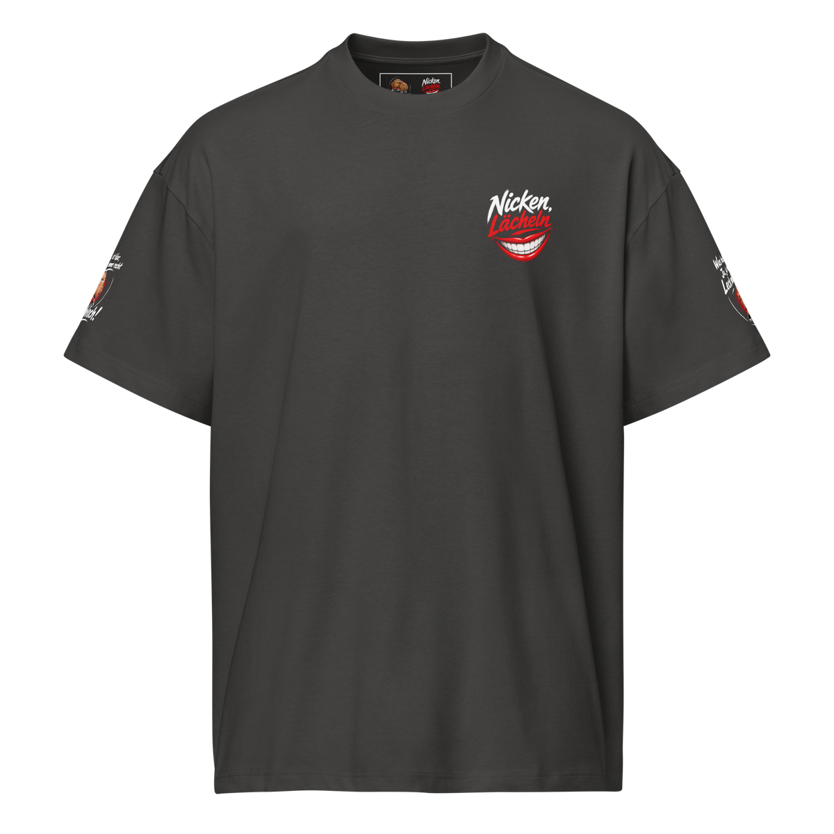 Herren Boxy-T-Shirt mit lockerem Schnitt und verstärktem Halsausschnitt für Streetwear