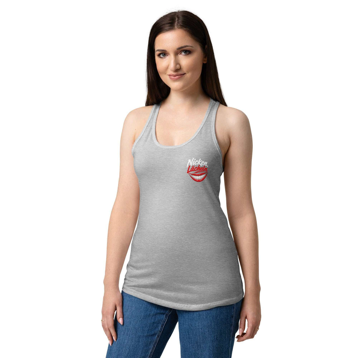 Elegantes atmungsaktives Racerback-Tanktop für Damen aus Baumwolle