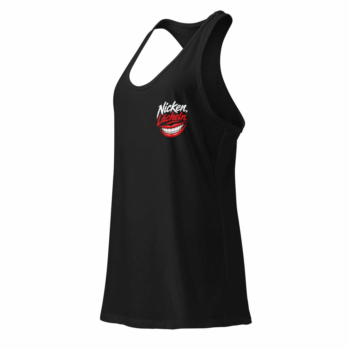 Leichtes rosa Racerback-Tanktop für Damen mit eng anliegender Passform