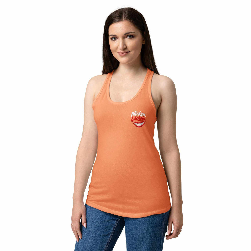 Elegantes atmungsaktives Racerback-Tanktop für Damen mit nahtlosem Design