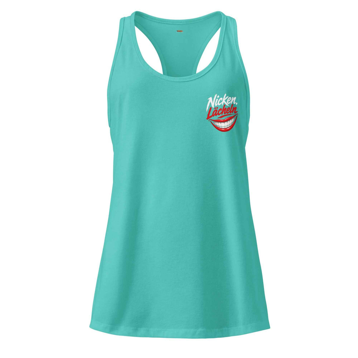 Damen Racerback-Tanktop NickenLächeln leicht und atmungsaktiv