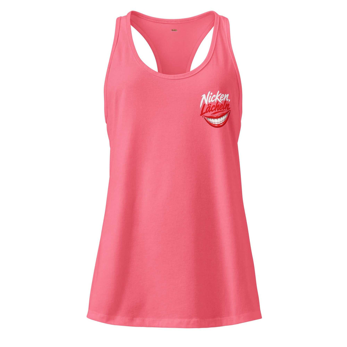 Elegantes damen racerback-tanktop aus atmungsaktivem stoff in schwarz