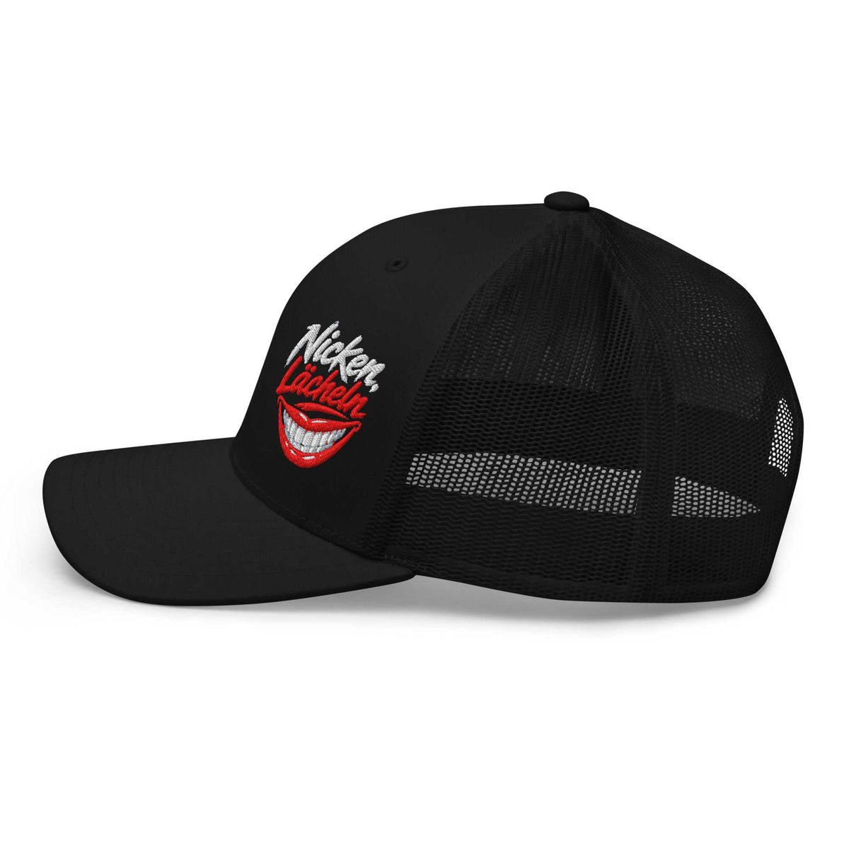 Bequeme Trucker-Cap mit sechs Paneelen und Mesh-Rückseite