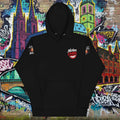 Unisex-Kapuzenpullover mit Beuteltasche und Kapuze aus Baumwollmischung, moderner Streetwear-Stil.