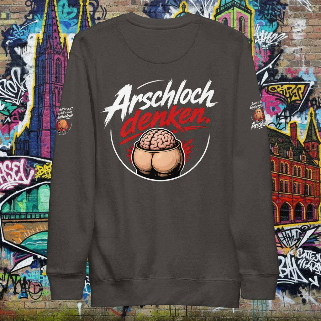 Unisex Premium Pullover mit geripptem Rundhalsausschnitt und weicher Fleece-Innenseite