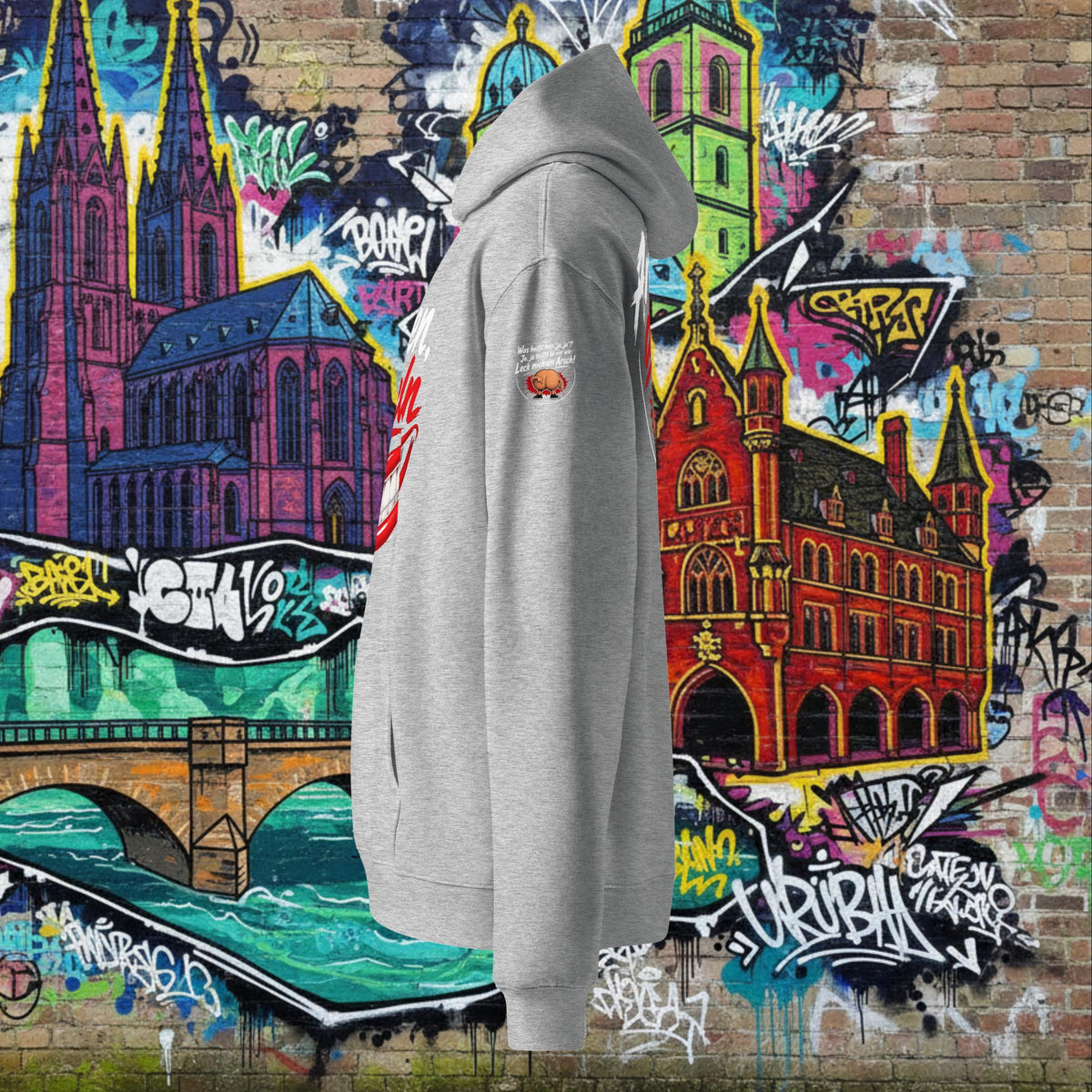Männer Oversized Hoodie aus weichem Premium-Fleece mit Kängurutasche und lässiger Passform