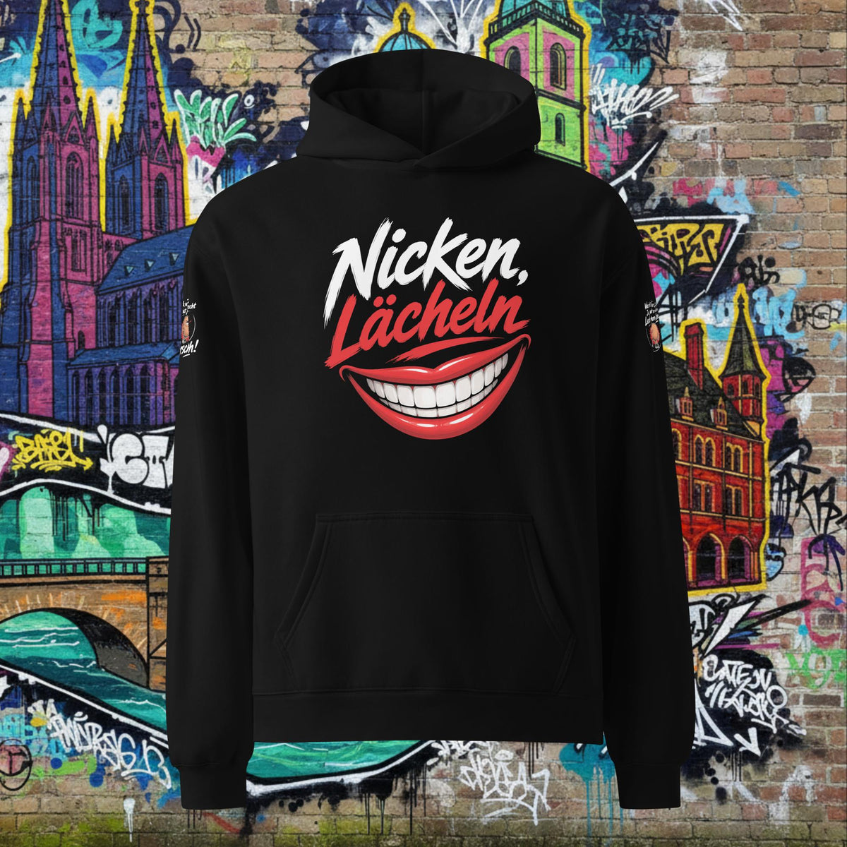 Oversized Hoodie für Herren aus weichem Premium-Fleece mit lockerer Passform und Kängurutasche