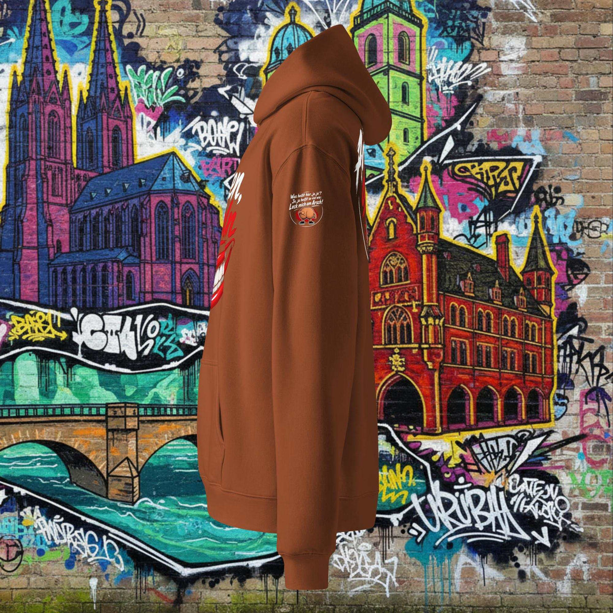 Oversized Hoodie für Herren aus weichem Baumwoll-Fleece mit lockerer Passform und Kängurutasche