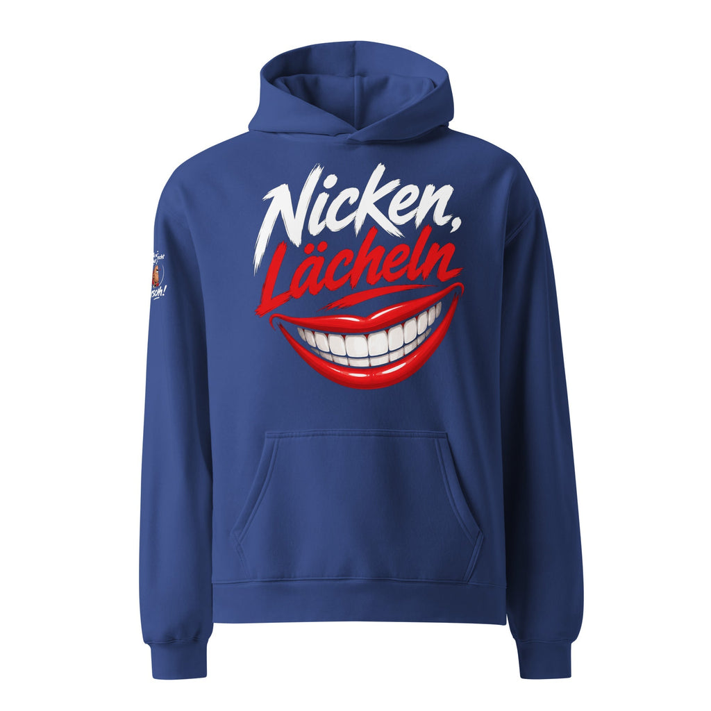 Oversized Hoodie für Herren aus weichem Baumwoll-Polyester-Mix mit Kapuze und Kängurutasche
