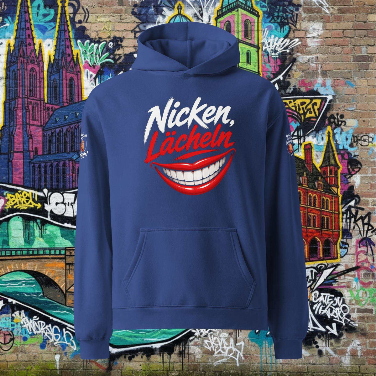 Männer Oversized Hoodie aus weichem Baumwoll-Polyester-Mix mit Kängurutasche und lässiger Passform