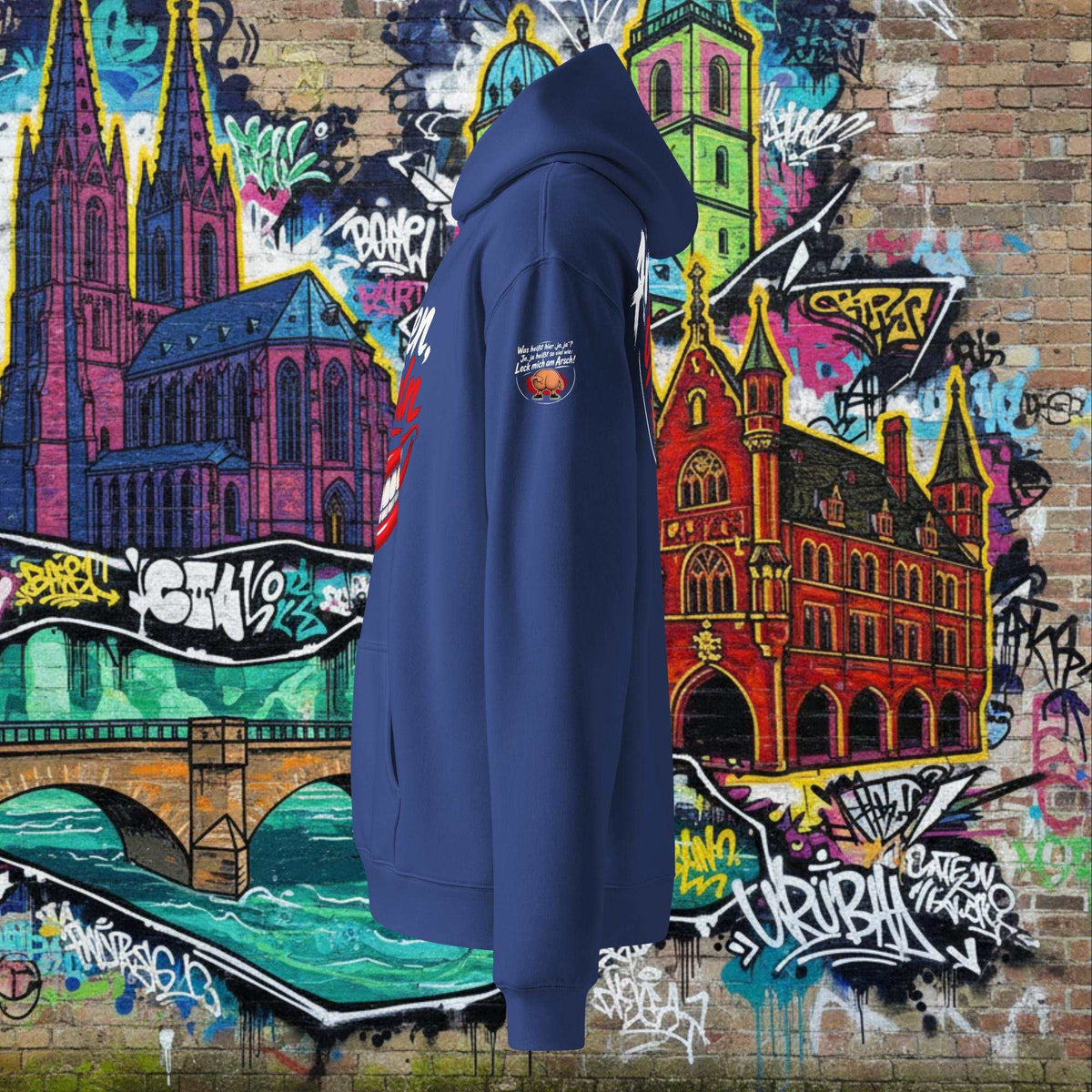 Oversized Hoodie für Herren aus weichem Premium-Fleece mit lässiger Passform und Kängurutasche