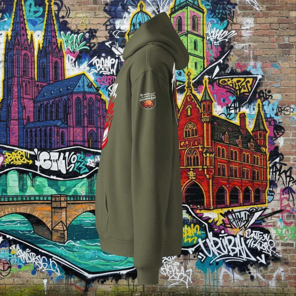 Oversized Hoodie für Herren aus weichem Baumwoll-Fleece mit Kapuze und Kängurutasche