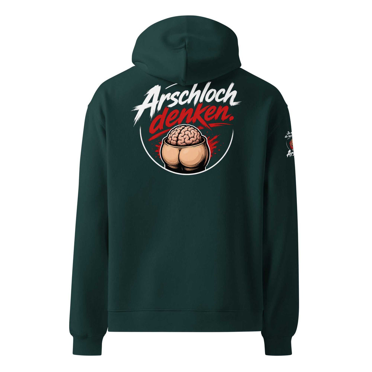 Oversized Hoodie für Herren aus weichem Baumwoll-Polyester-Fleece mit Kängurutasche und gefütterter Kapuze