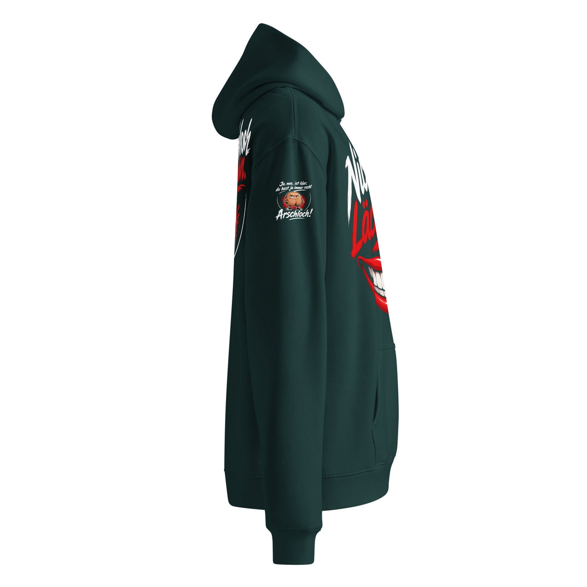 Männer Oversized Hoodie aus weichem Premium-Material mit Kängurutasche und gerippten Bündchen